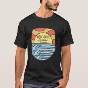 T-shirt Réservoir Wild Horse Nevada NV Coucher de soleil V