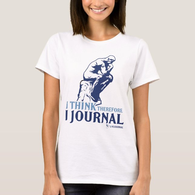 T-shirt Réservoirs de dames (je pense, par conséquent (Devant)