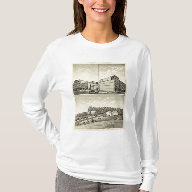 T-shirt Résidence, Dewey, et pierre de Petersen, Nébraska (Devant)