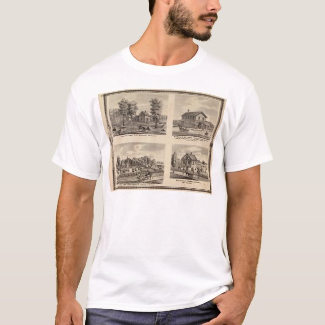 T-shirt Résidences et magasin dans le comté de Polk (Devant)