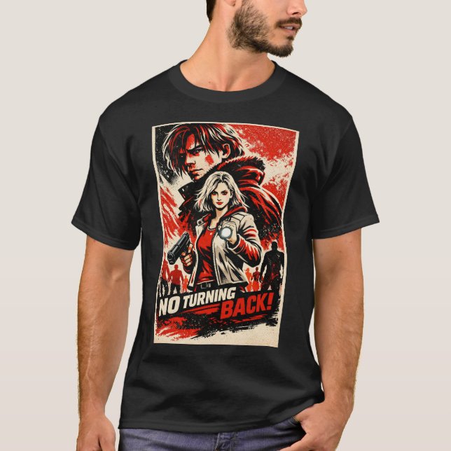 T-shirt Resident Dark Evil Funny Requiem Art 29 | Basic Da (Devant)