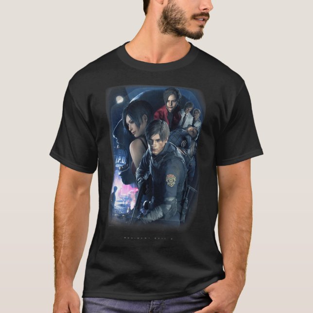 T-shirt RESIDENT EVIL 2 girl vintage (Devant)