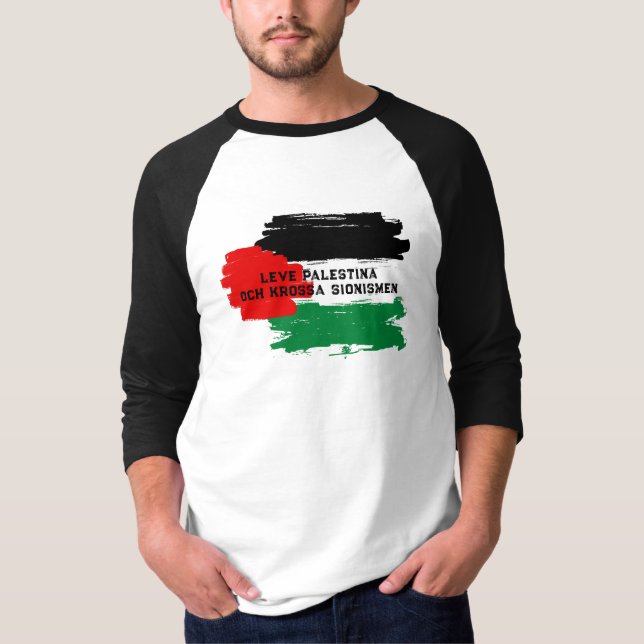 T-shirt Résilience palestinienne et baseball solidaire (Devant)