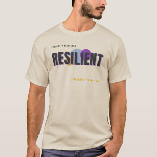 T-shirt RÉSILIENT – Plus Fort Après Chaque Chute Typograph