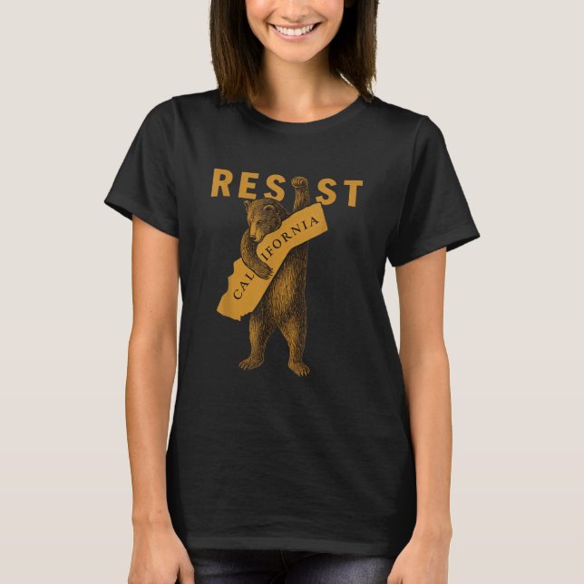 T-shirt Resist California Bear  (Devant)