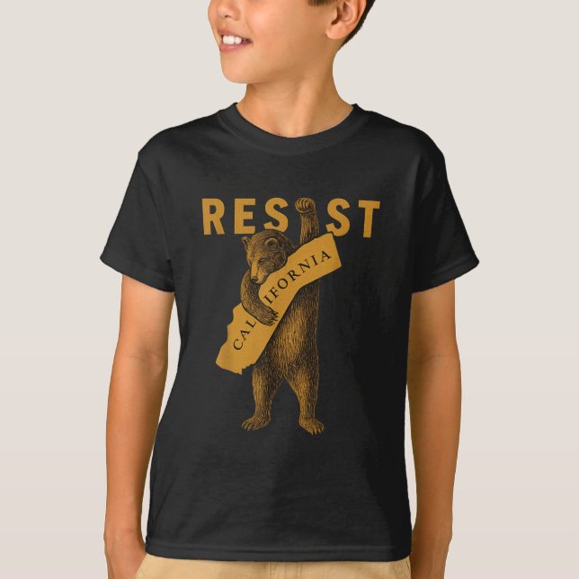T-shirt Resist California Bear  (Devant)
