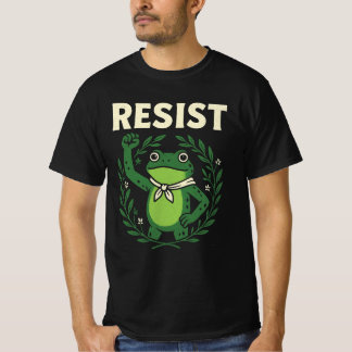 T-shirt Resist Frog Portland Frog Protest for Men Women 