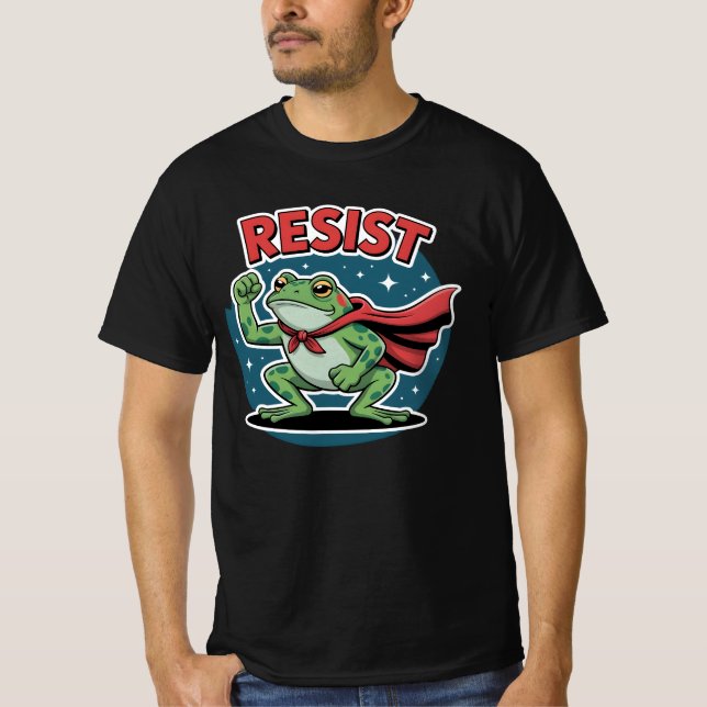 T-shirt Resist Frog Portland Frog Protest for Men Women (Devant)