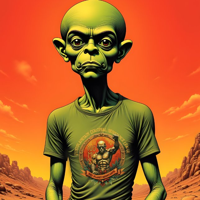 T-shirt Résistance à la planète rouge (Créateur téléchargé)