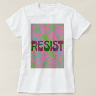 T-shirt Résistance à l'énergie des fleurs roses