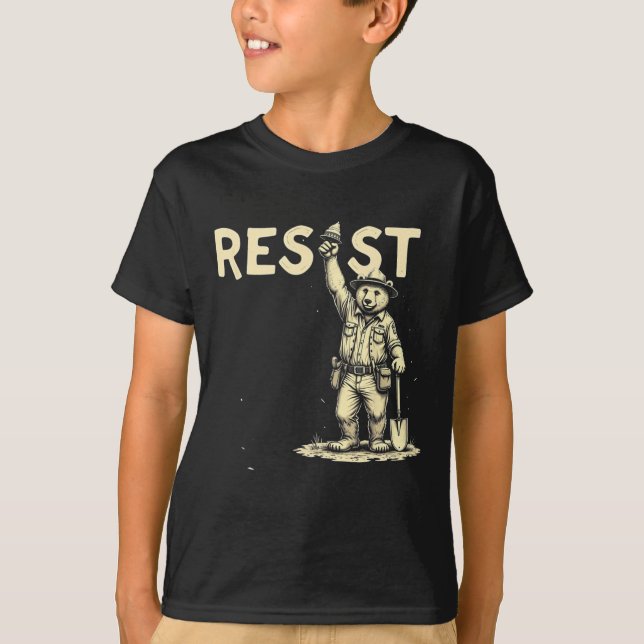 T-shirt Résistance à l'ours 1 (Devant)