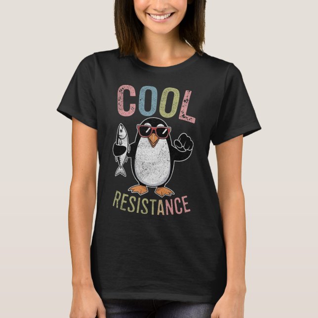 T-shirt Résistance Cool subtile Tarifs de pingouin protest (Devant)
