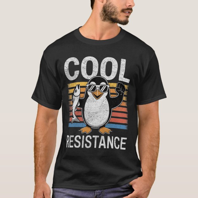 T-shirt Résistance Cool subtile Tarifs de pingouin protest (Devant)