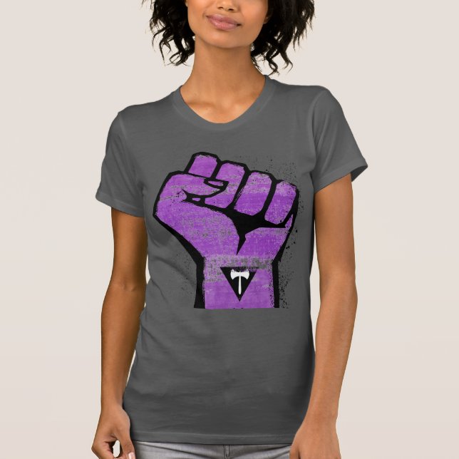 T-shirt Résistance de la fierté lesbienne (Devant)