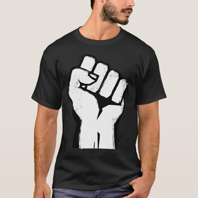 T-shirt Résistance du Poing Blanc (Devant)