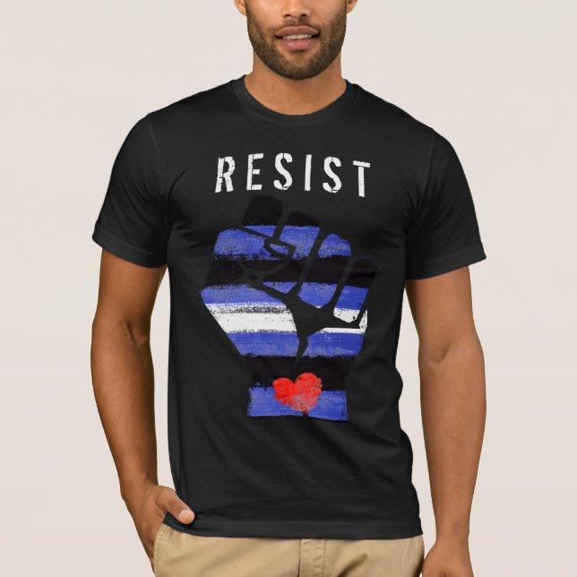 T-shirt Résistance en cuir (Devant)