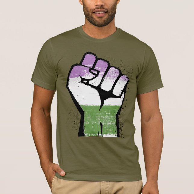 T-shirt Résistance queer (Devant)
