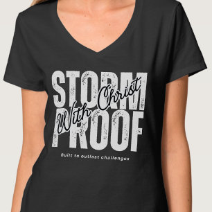 T-shirt Résistant aux tempêtes avec Christ Dieu Spirituel 