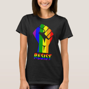 T-shirt Résiste Lgbt Pride Amour T Chemise Gay Lesbian Coo