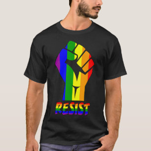 T-shirt Résiste Lgbt Pride Amour T Chemise Gay Lesbian Coo