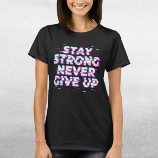 T-shirt « RÉSISTE NE JAMAIS ABANDONNER » – Effet G (Créateur téléchargé)