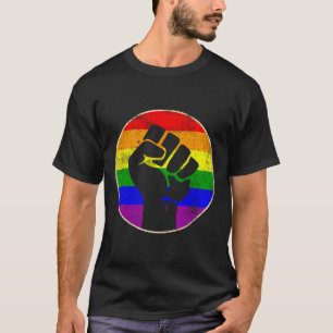 T-shirt Résiste Powe Powe de résistance à l'arc-en-ciel Le