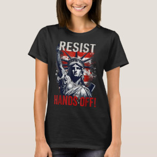 T-shirt Résiste Statue De La Liberté Mains Hors Prot