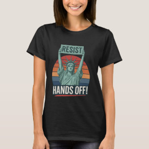 T-shirt Résiste Statue de la Liberté Mains off Prot
