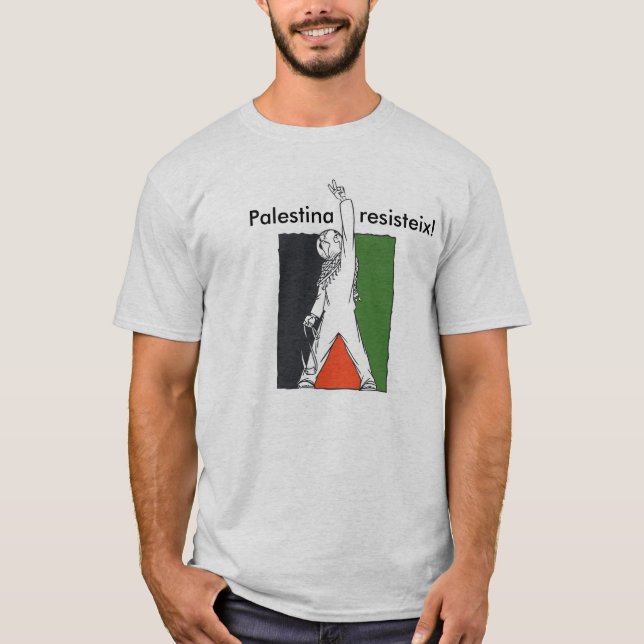 T-shirt Resisteix palestinienne ! (Devant)