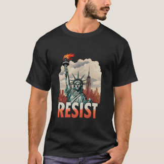 T-shirt Résister à la Statue de la Liberté Activisme Vinta