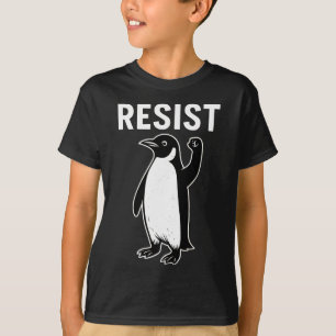 T-shirt Résister à l'activisme des pingouins Les pingouins