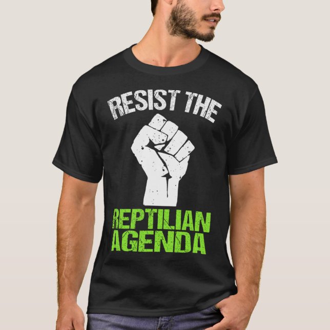 T-shirt Résister À L'Agenda Républicain Pour La Chemise (Devant)