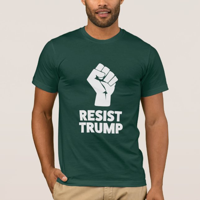 T-shirt Résister À Trump Et À La Première Solidarité (Devant)