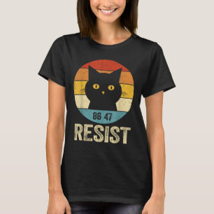 T-shirt Résister Anti Trump Tee Retro Résister Anti Trump 