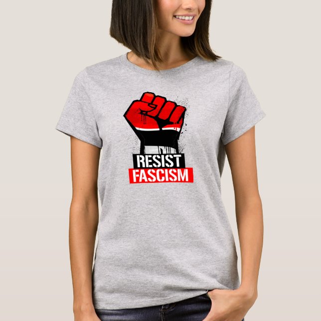 T-SHIRT RÉSISTER AU FASCISME (Devant)