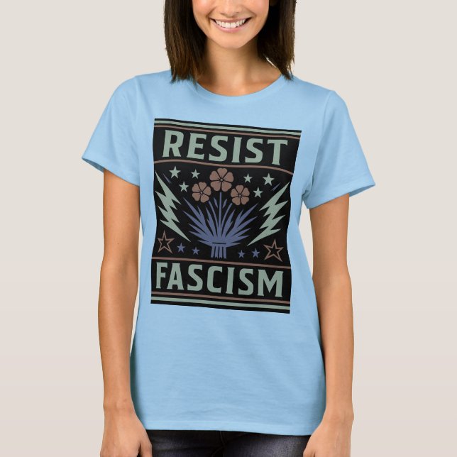 T-SHIRT RÉSISTER AU FASCISME (Devant)