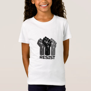 T-Shirt Résister avec le poing - en noir 0003