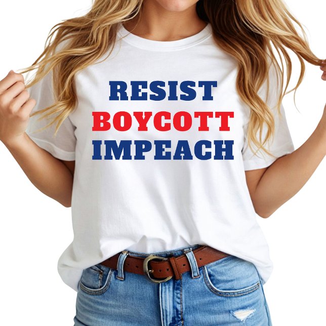 T-shirt Résister Boycott Impeachment  (Créateur téléchargé)