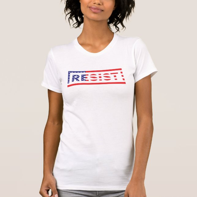 T-shirt RÉSISTER| Drapeau des États-Unis (Devant)