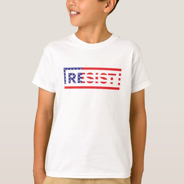 T-shirt RÉSISTER| Drapeau des États-Unis (Devant)