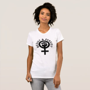 T-shirt Résister et persister à la chemise pour l'égalité