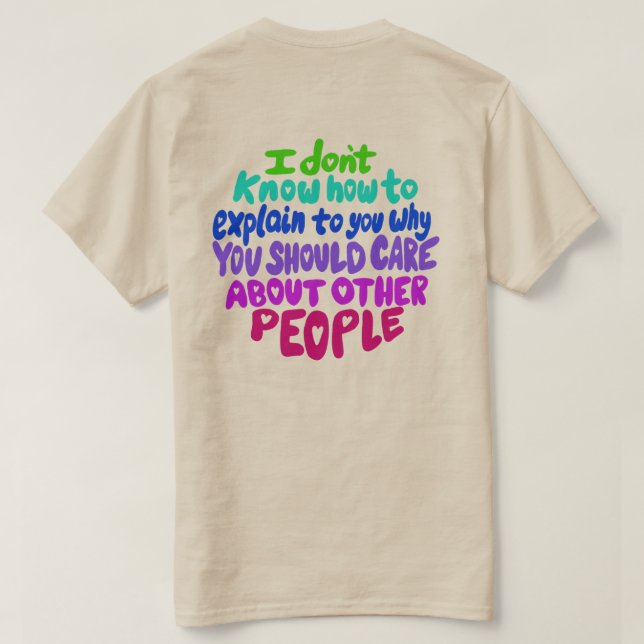 T-shirt Résister Lettré main (Design dos)