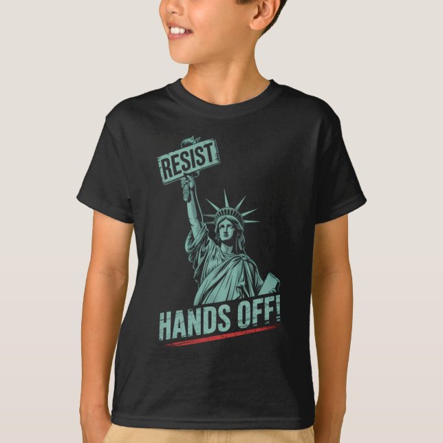 T-shirt Résister – protester Hands Off Protestation de la  (Devant)