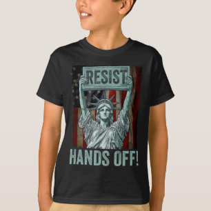 T-shirt Résister Résistance Statue de la Liberté Hands Off