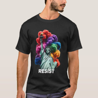T-shirt Résister Statue de la Liberté Féministe Protestati