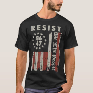 T-shirt Résistez À 8647 Us Drapeau Nous Le Peuple Proteste