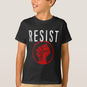 T-shirt Résistez À La Chemise Poing - Faites Partie De La