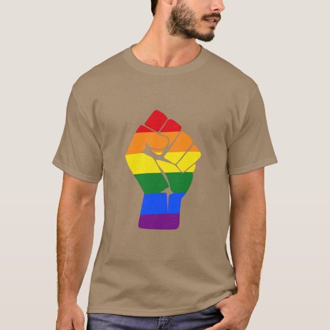 T-shirt #Résistez à la contestation de l'arc-en-ciel LGBT (Devant)