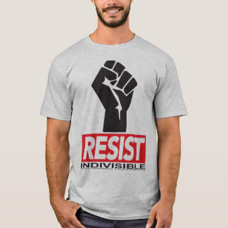 T-shirt Résistez - à la difficulté noire sur la chemise