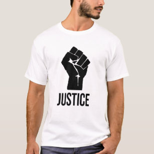 T-shirt Résistez à la justice augmentée de poing